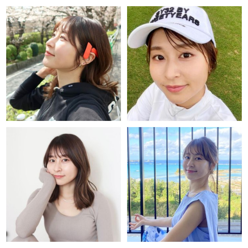 篠田裕美さんの写真を4枚並べた画像