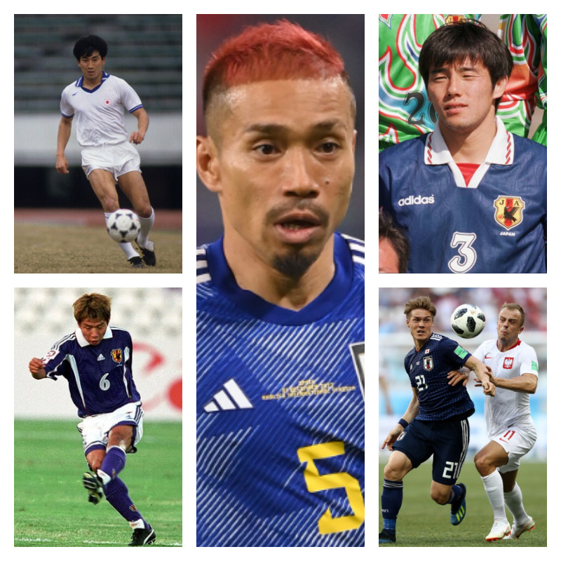 サッカー日本代表の左サイドバックTOP5の選手の写真