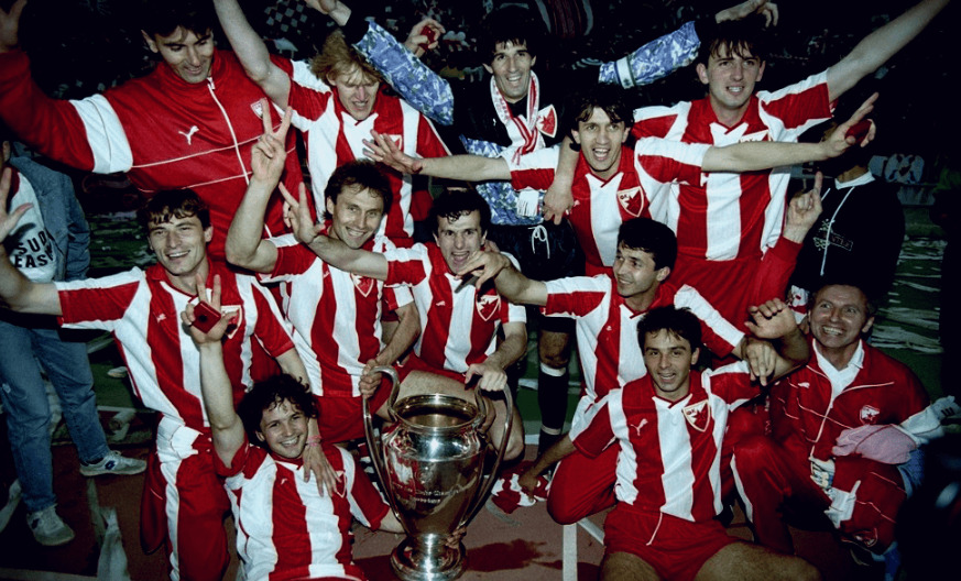 1990-1991チャンピオンズリーグ優勝のレッドスター・ベオグラードの写真