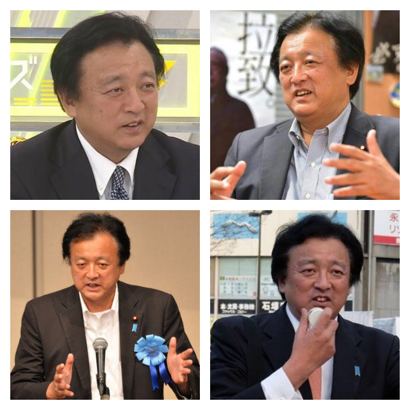 渡辺輝さんの父親渡辺周氏の写真を4枚並べた画像