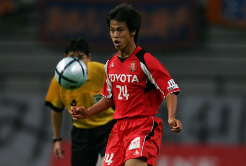 名古屋グランパスエイト時代の本田圭佑選手の写真