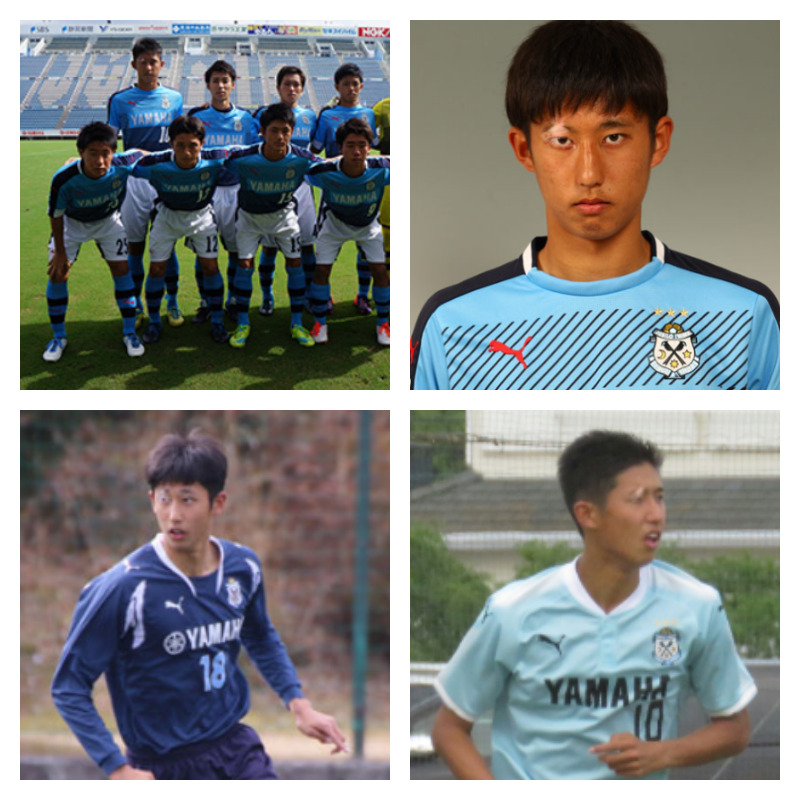 高校生時の伊藤洋輝選手の写真4枚並べた画像