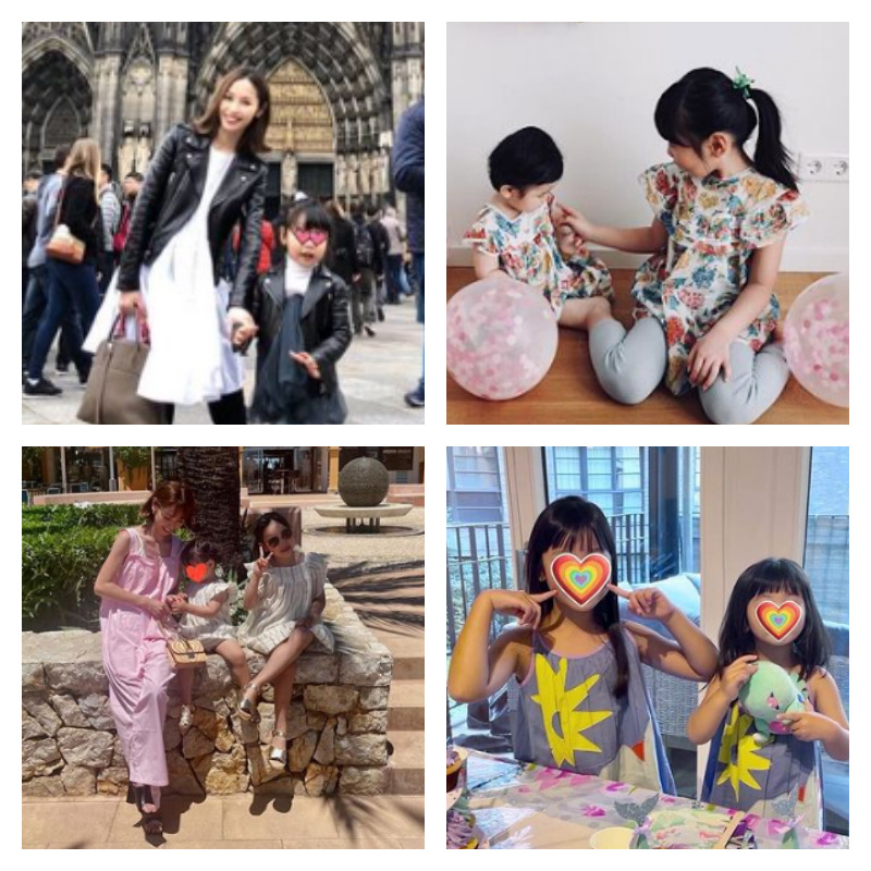 三輪麻未さんと子供たちとの写真4枚の画像