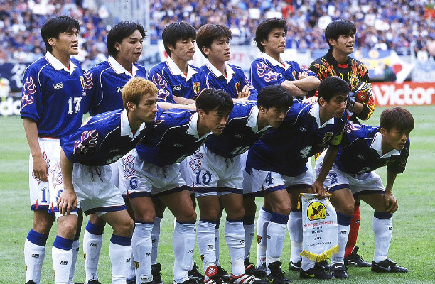 フランス大会のサッカー日本代表の写真