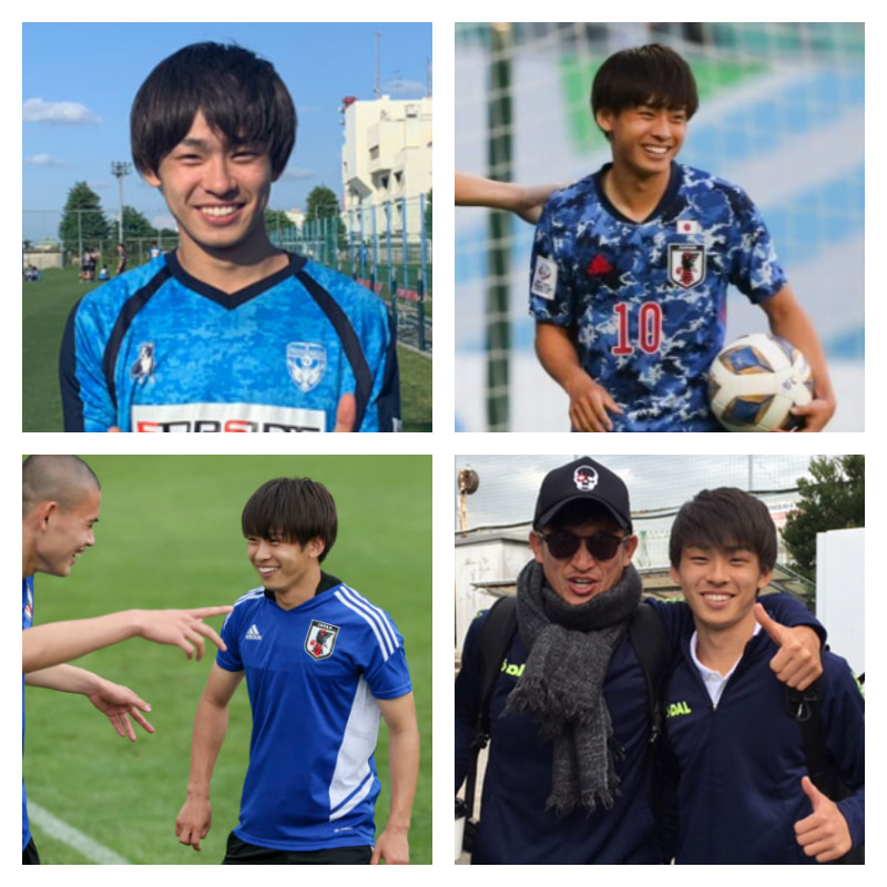 斉藤光毅選手の写真4枚並べた画像