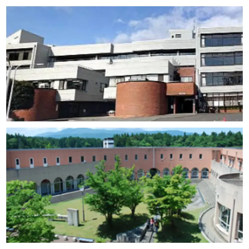 上・和光高校と下・第一学院高校の写真