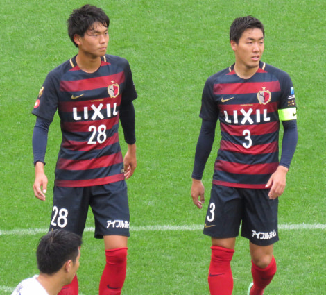 町田浩樹選手と昌子源選手の写真