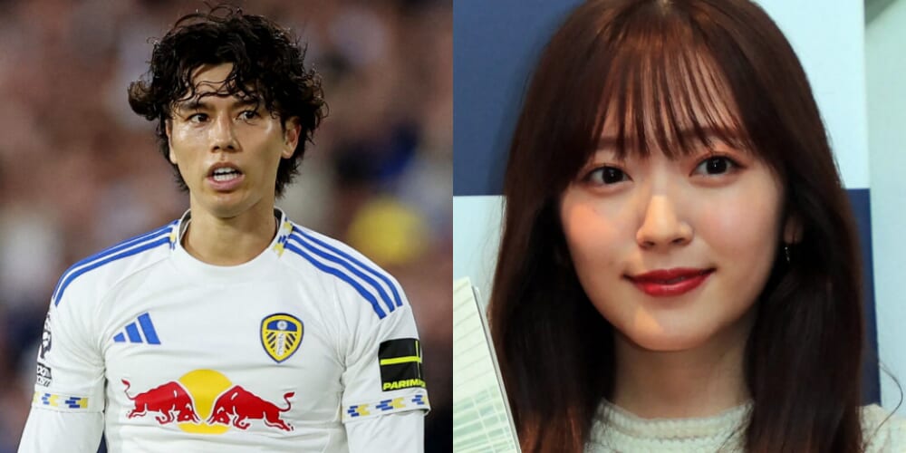 田中碧選手と鈴木愛理さんの写真