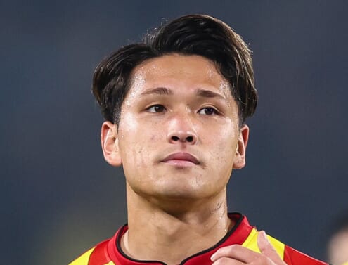 松木玖生選手の写真