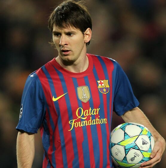 メッシ選手の写真