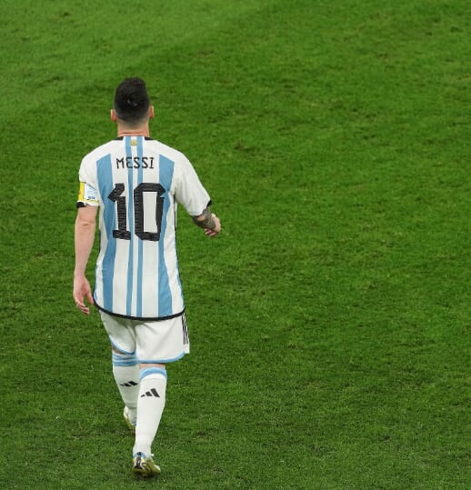 メッシ選手の写真