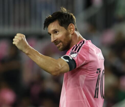 メッシ選手の写真