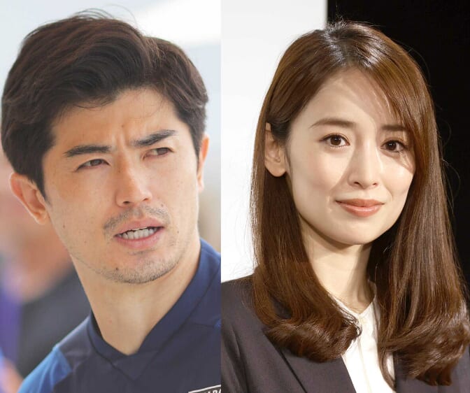 谷口彰悟選手と泉里香さんの写真