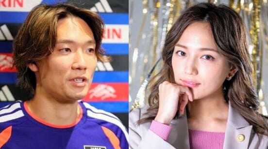 板倉滉選手と川口春奈さんの写真